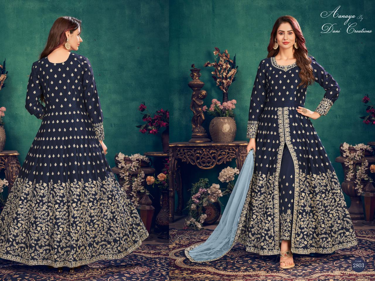 Aanaya Vol 128 By Twisha Art Silk Dress Material Catalog